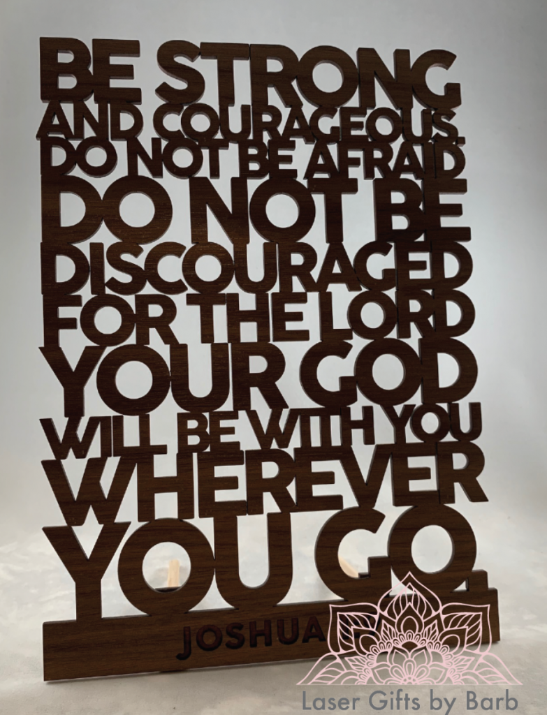 Bible Verse Joshua 19 Laser Gifts By Barb, LLC